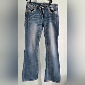 Grace Women's Classic Blue Boot Cut Jeans